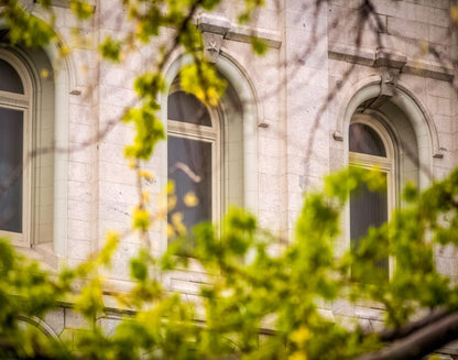 Salt Lake City Temple Windows Of Eternity Gallery Wrap