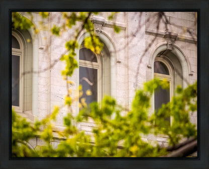 Salt Lake City Temple Windows Of Eternity Gallery Wrap