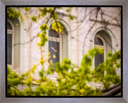 Salt Lake City Temple Windows Of Eternity Gallery Wrap