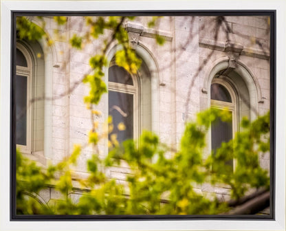 Salt Lake City Temple Windows Of Eternity Gallery Wrap