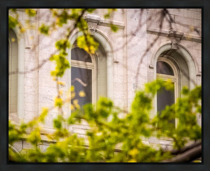 Salt Lake City Temple Windows Of Eternity Gallery Wrap