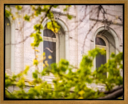 Salt Lake City Temple Windows Of Eternity Gallery Wrap