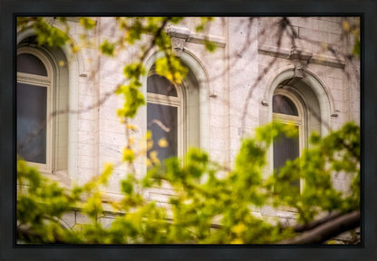 Salt Lake City Temple Windows Of Eternity Gallery Wrap