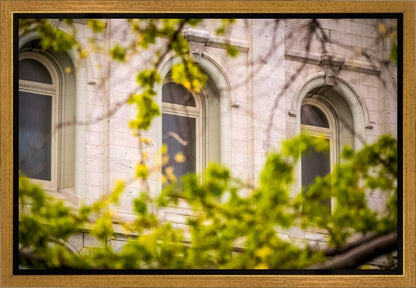 Salt Lake City Temple Windows Of Eternity Gallery Wrap