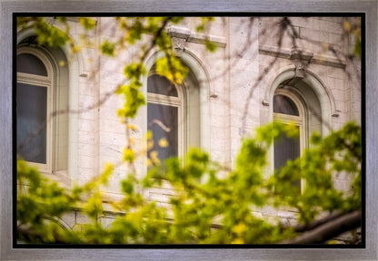 Salt Lake City Temple Windows Of Eternity Gallery Wrap