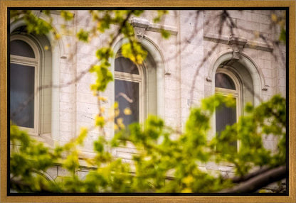 Salt Lake City Temple Windows Of Eternity Gallery Wrap