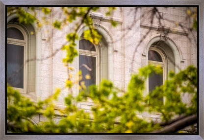 Salt Lake City Temple Windows Of Eternity Gallery Wrap