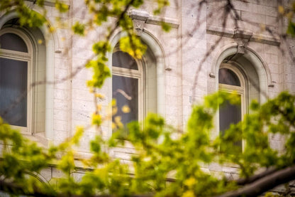 Salt Lake City Temple Windows Of Eternity Gallery Wrap