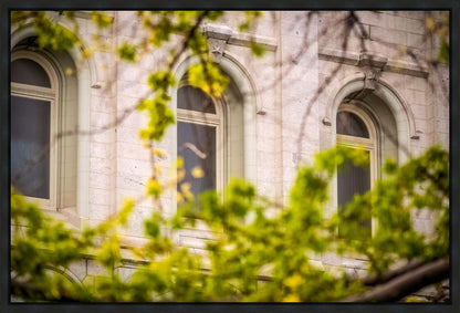 Salt Lake City Temple Windows Of Eternity Gallery Wrap