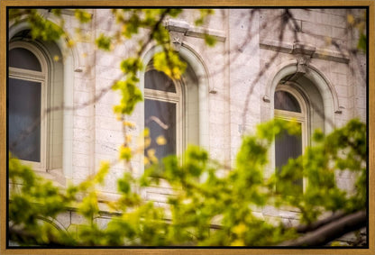 Salt Lake City Temple Windows Of Eternity Gallery Wrap