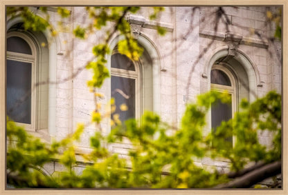 Salt Lake City Temple Windows Of Eternity Gallery Wrap
