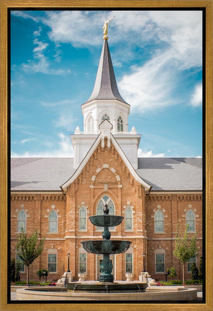 Provo City Center Temple Living and Flowing Waters Gallery Wrap