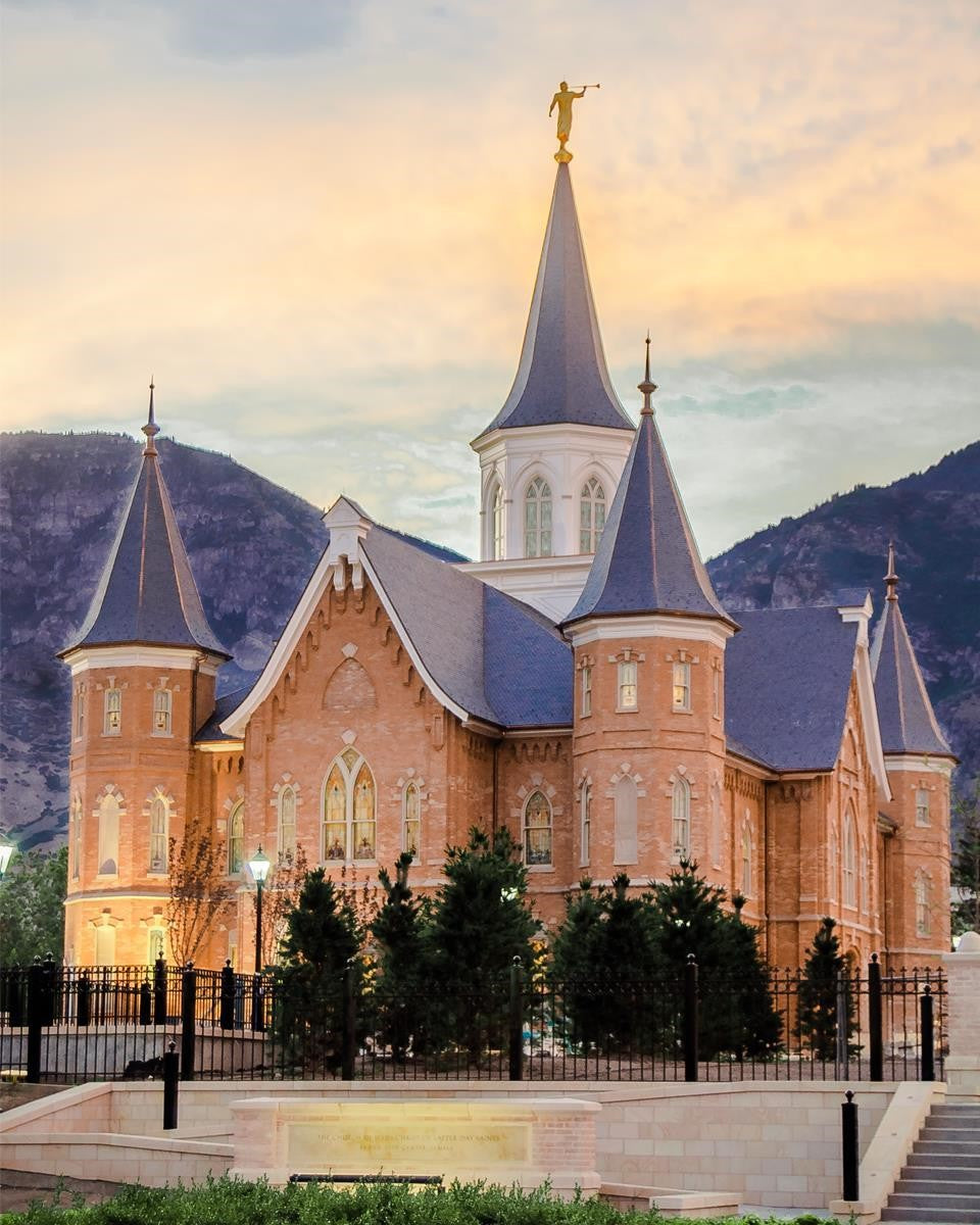 Provo City Center Temple Pastel Gallery Wrap