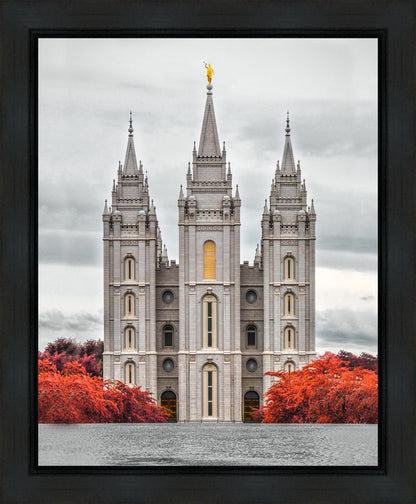 Salt Lake City Temple Autumn's Glory Gallery Wrap