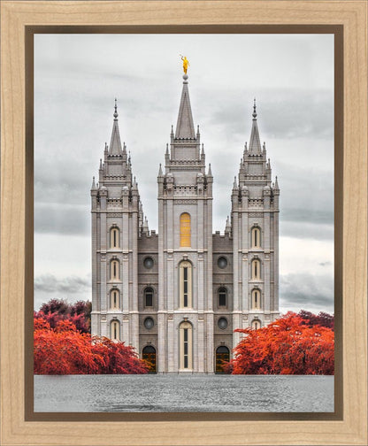 Salt Lake City Temple Autumn's Glory Gallery Wrap