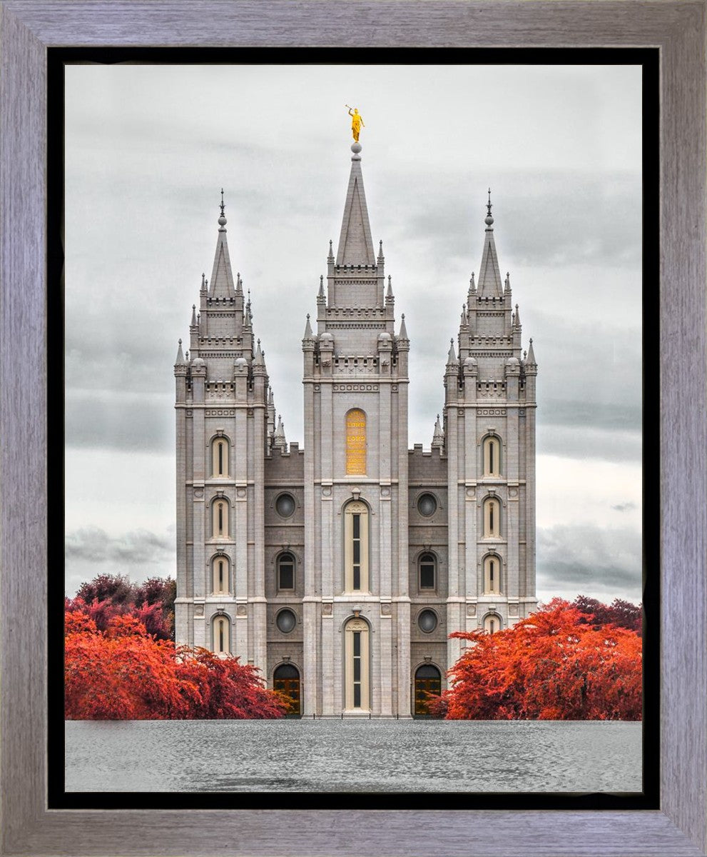Salt Lake City Temple Autumn's Glory Gallery Wrap