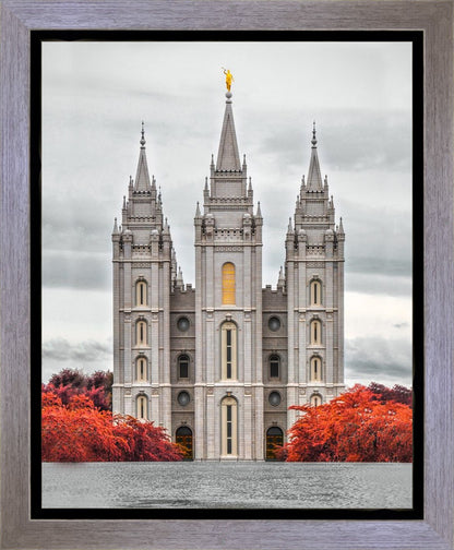 Salt Lake City Temple Autumn's Glory Gallery Wrap