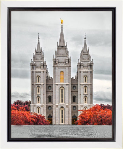 Salt Lake City Temple Autumn's Glory Gallery Wrap