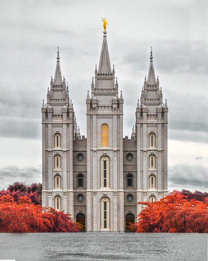 Salt Lake City Temple Autumn's Glory
