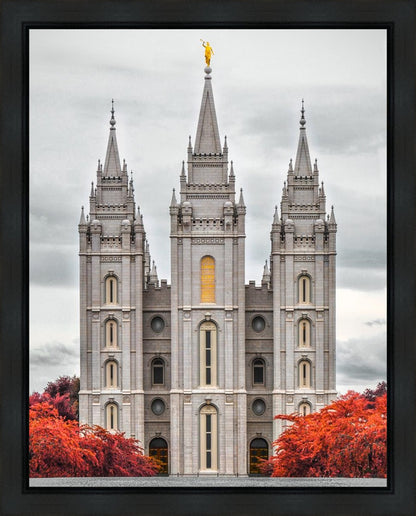 Salt Lake City Temple Autumn's Glory Gallery Wrap