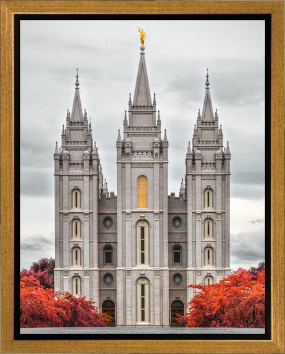 Salt Lake City Temple Autumn's Glory Gallery Wrap