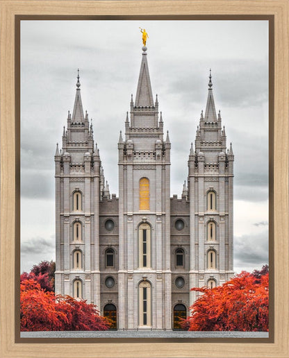 Salt Lake City Temple Autumn's Glory Gallery Wrap