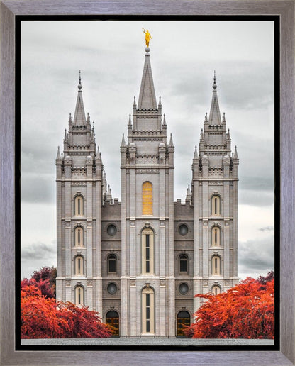Salt Lake City Temple Autumn's Glory Gallery Wrap