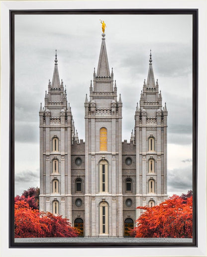 Salt Lake City Temple Autumn's Glory Gallery Wrap