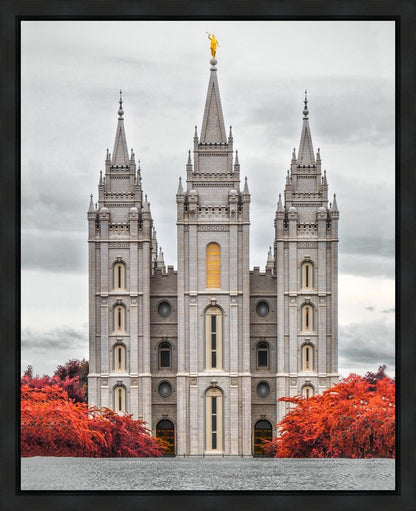Salt Lake City Temple Autumn's Glory Gallery Wrap