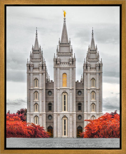 Salt Lake City Temple Autumn's Glory Gallery Wrap