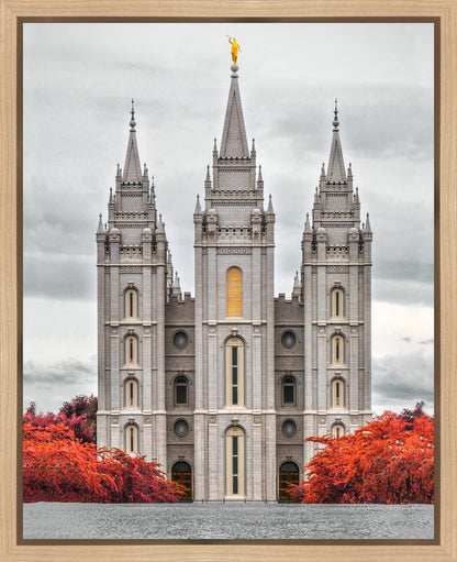 Salt Lake City Temple Autumn's Glory Gallery Wrap