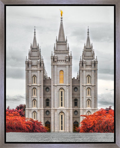 Salt Lake City Temple Autumn's Glory Gallery Wrap