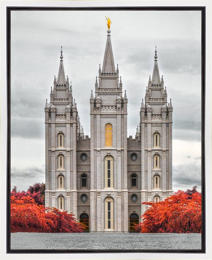Salt Lake City Temple Autumn's Glory Gallery Wrap