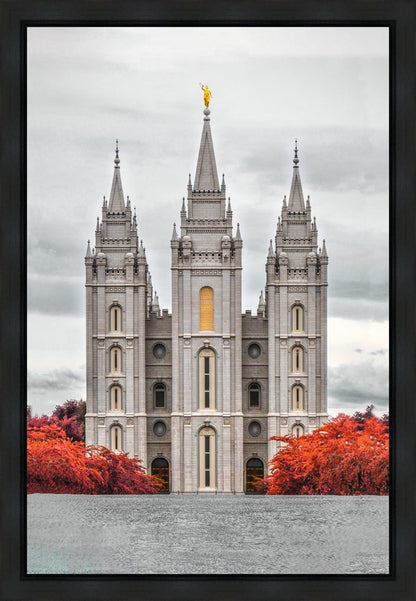 Salt Lake City Temple Autumn's Glory Gallery Wrap