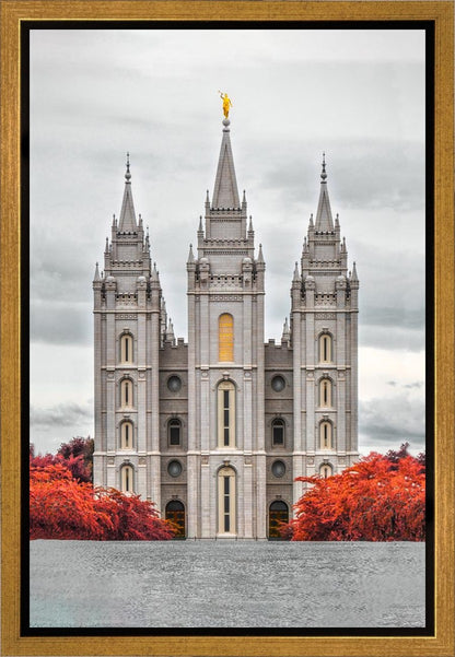 Salt Lake City Temple Autumn's Glory Gallery Wrap