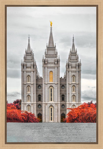 Salt Lake City Temple Autumn's Glory Gallery Wrap