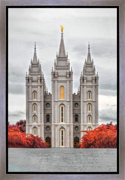 Salt Lake City Temple Autumn's Glory Gallery Wrap