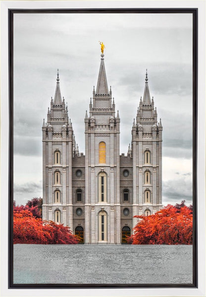 Salt Lake City Temple Autumn's Glory Gallery Wrap