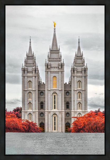 Salt Lake City Temple Autumn's Glory Gallery Wrap