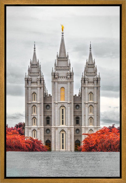 Salt Lake City Temple Autumn's Glory Gallery Wrap
