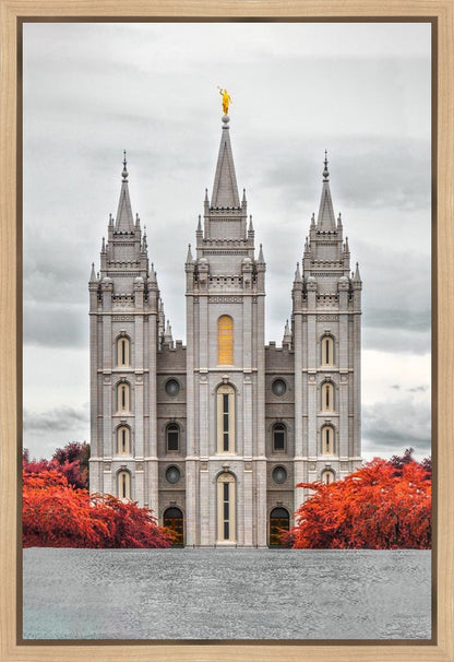 Salt Lake City Temple Autumn's Glory Gallery Wrap