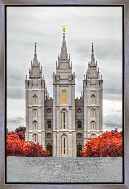 Salt Lake City Temple Autumn's Glory Gallery Wrap