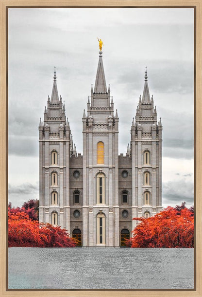Salt Lake City Temple Autumn's Glory Gallery Wrap