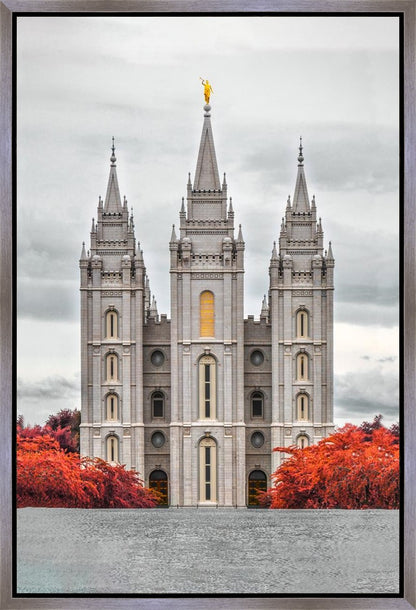 Salt Lake City Temple Autumn's Glory Gallery Wrap