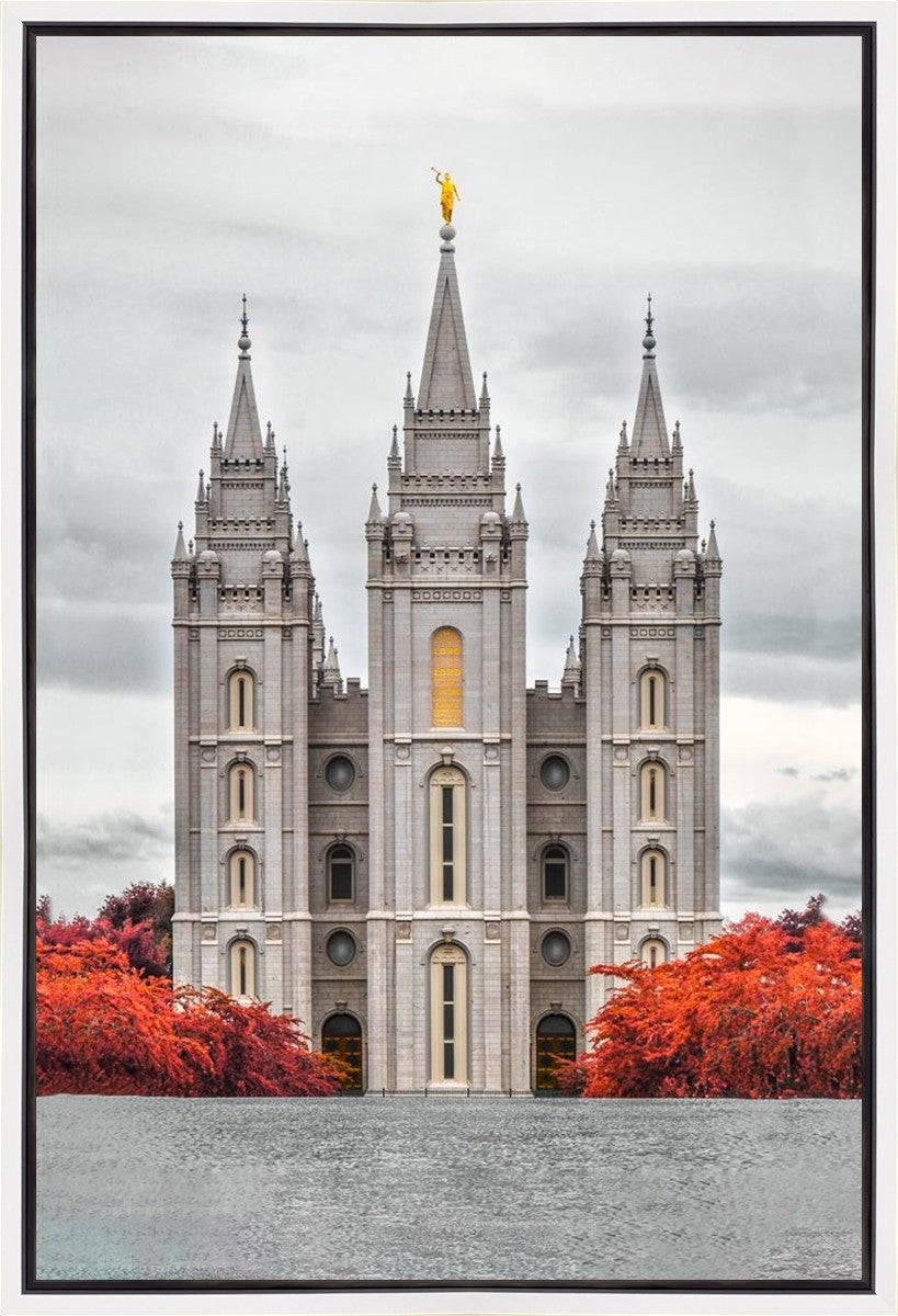 Salt Lake City Temple Autumn's Glory Gallery Wrap