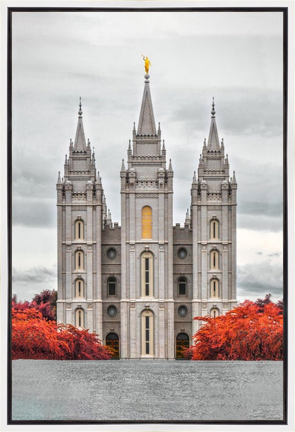 Salt Lake City Temple Autumn's Glory Gallery Wrap