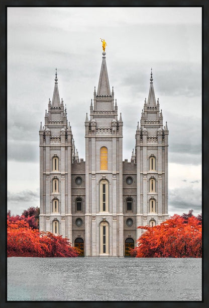Salt Lake City Temple Autumn's Glory Gallery Wrap