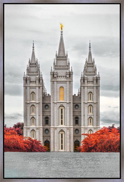 Salt Lake City Temple Autumn's Glory Gallery Wrap