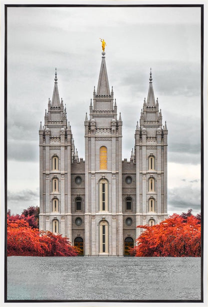 Salt Lake City Temple Autumn's Glory Gallery Wrap