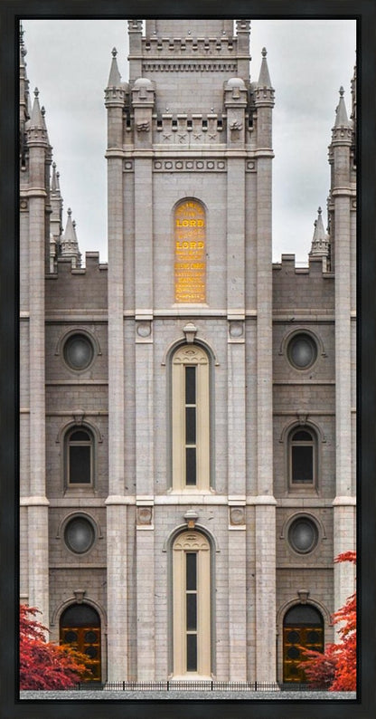 Salt Lake City Temple Autumn's Glory Gallery Wrap